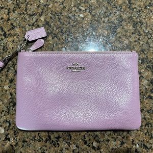 Coach lavender wristlet